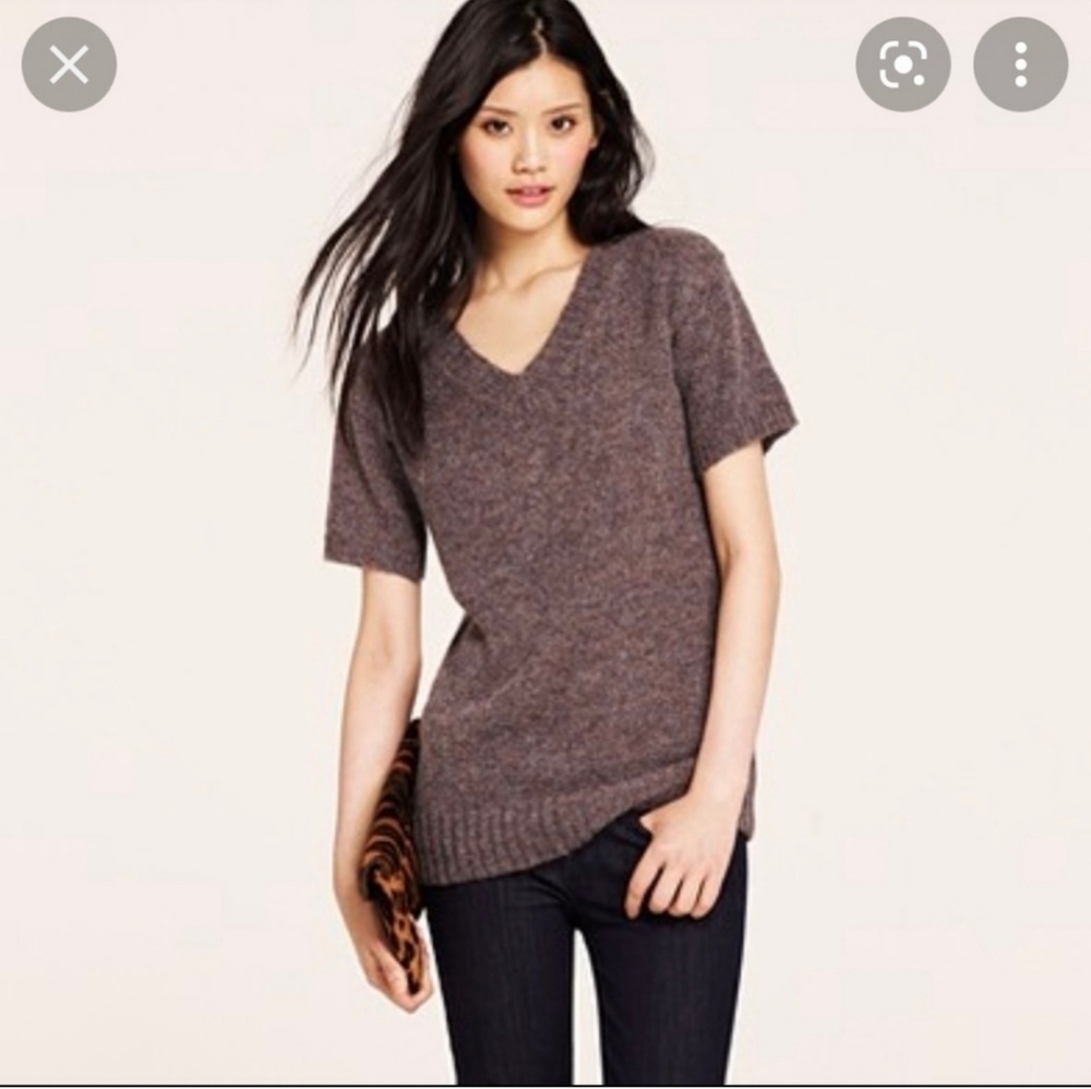 🍁Jcrew short sleeve sweater size M